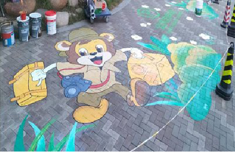 彭州夏季画地面彩绘会遇到的问题