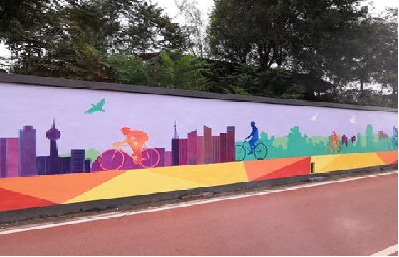 彭州墙体彩绘-围墙