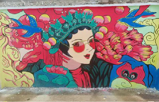 彭州墙体彩绘-网红墙