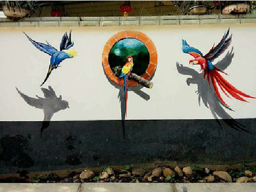 彭州视觉错位-3D墙绘设计