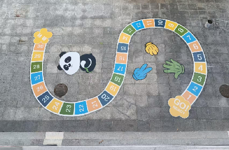 彭州地面游戏彩绘