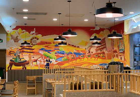 彭州商业空间彩绘介绍。