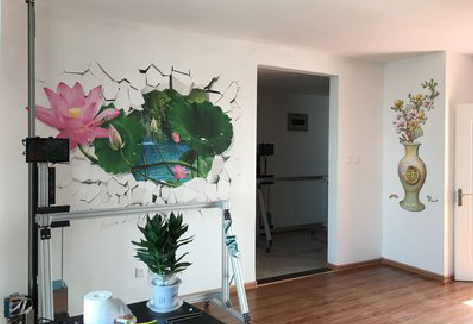 彭州墙体彩绘相比墙纸的优势。