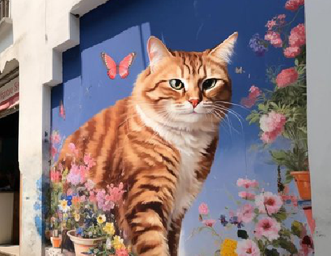 彭州自己绘制有个性的手绘墙