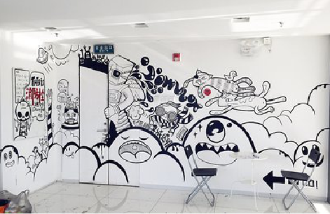 彭州手绘墙并非传统涂鸦。